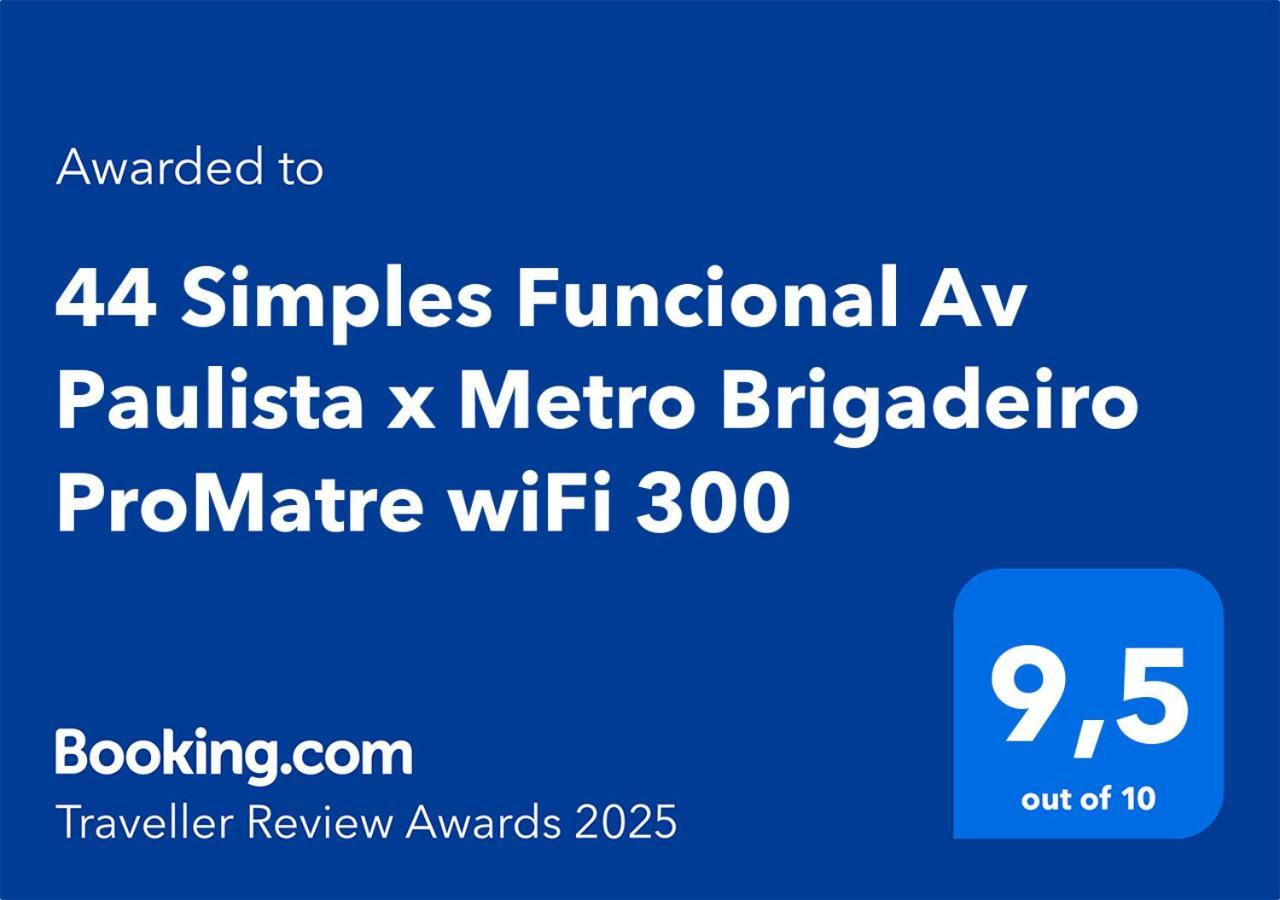 Apartmán 44 Simples Funcional Av Paulista X Metro Brigadeiro Promatre Wifi 300 São Paulo Exteriér fotografie